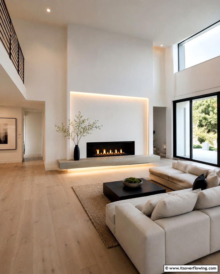 Firebox LED Inserts for Modern Appeal - 25 Fireplace Lighting Ideas to Create a Warm and Inviting Ambiance