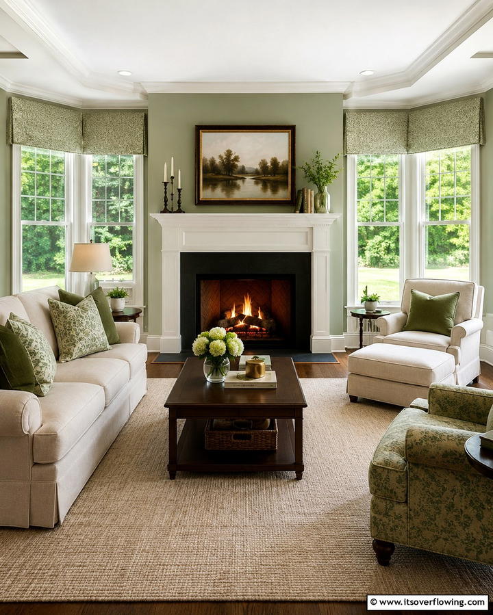 Fireplace Between Bay Windows - 25 Fireplace Between Windows Ideas for Cozy Homes