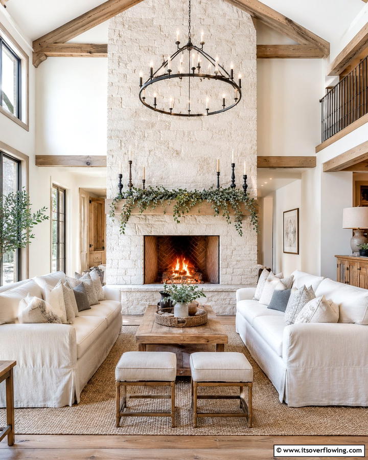 Fireplace Focused Arrangement - 25 Living Room Layout Ideas for Maximum Comfort