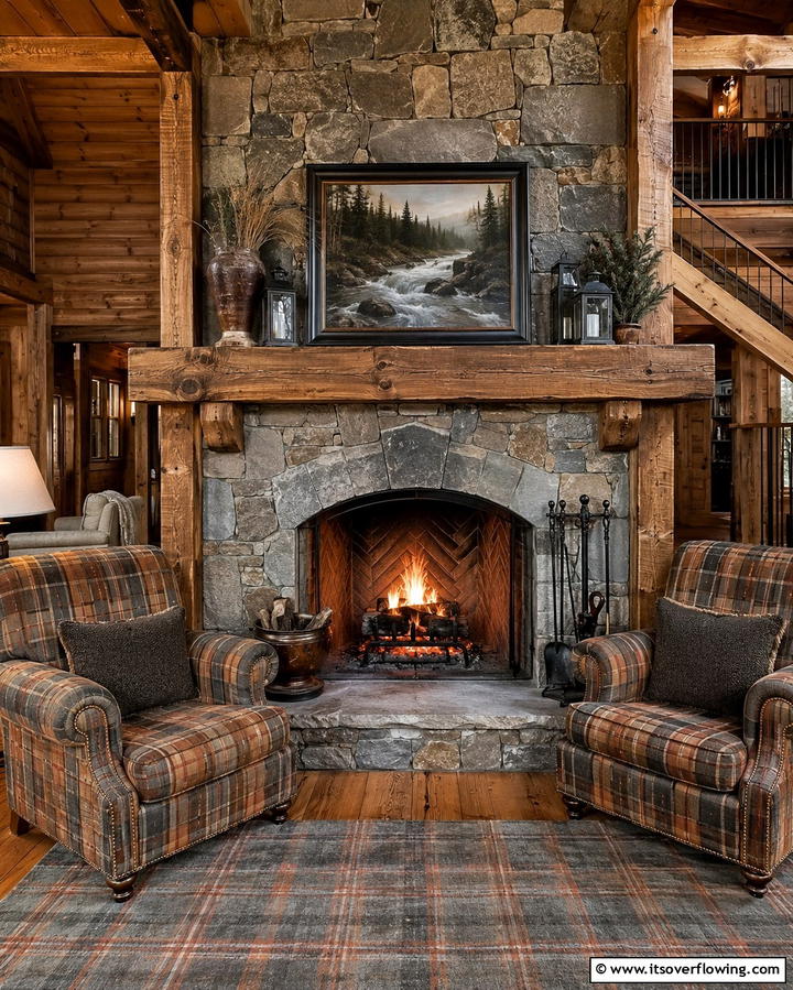 Fireplace for Cozy Evenings - 30 Sophisticated Cigar Room Designs for Luxurious Relaxation