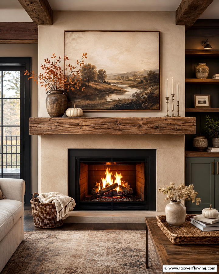 Fireplaces with Mantels for Decorative Opportunities - 25 Rooms With Fireplaces and Vaulted Ceilings