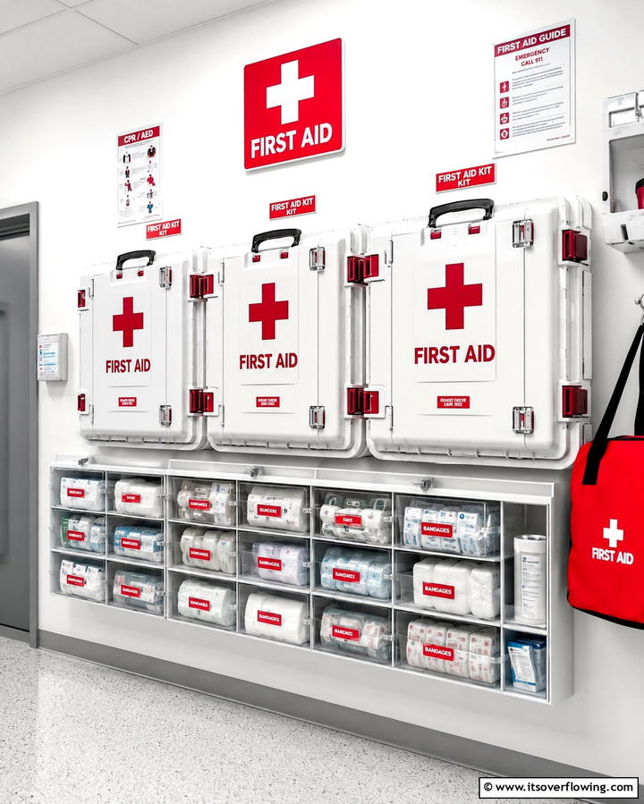 First Aid Kits for Emergency Treatment - 25 Safe Room Ideas for Maximum Security and Comfort