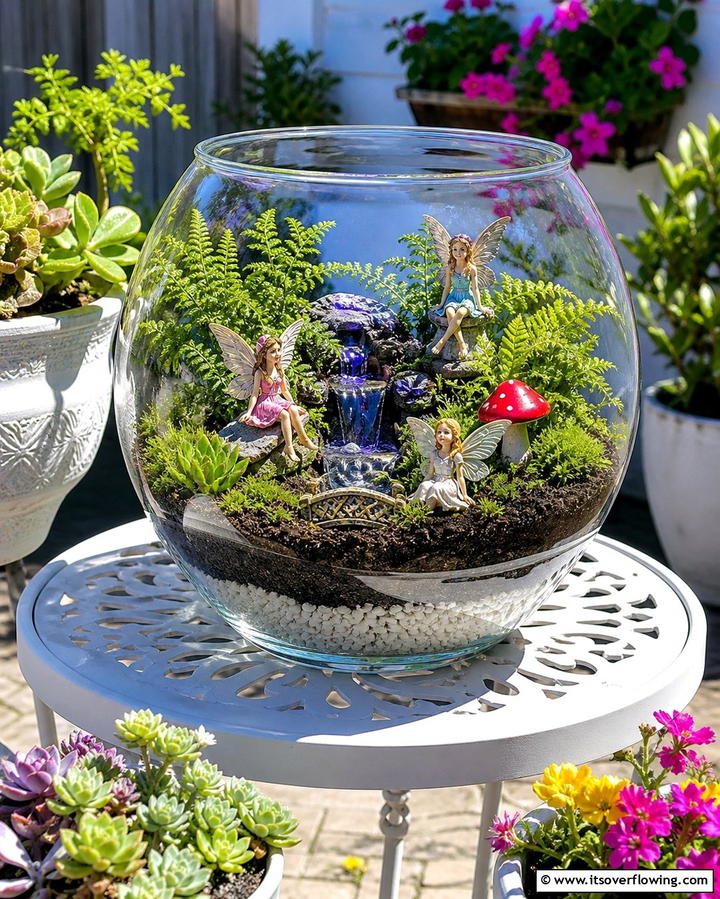 Fishbowl Fairy Garden - 25 Fairy Garden Container Ideas for a Magical Touch