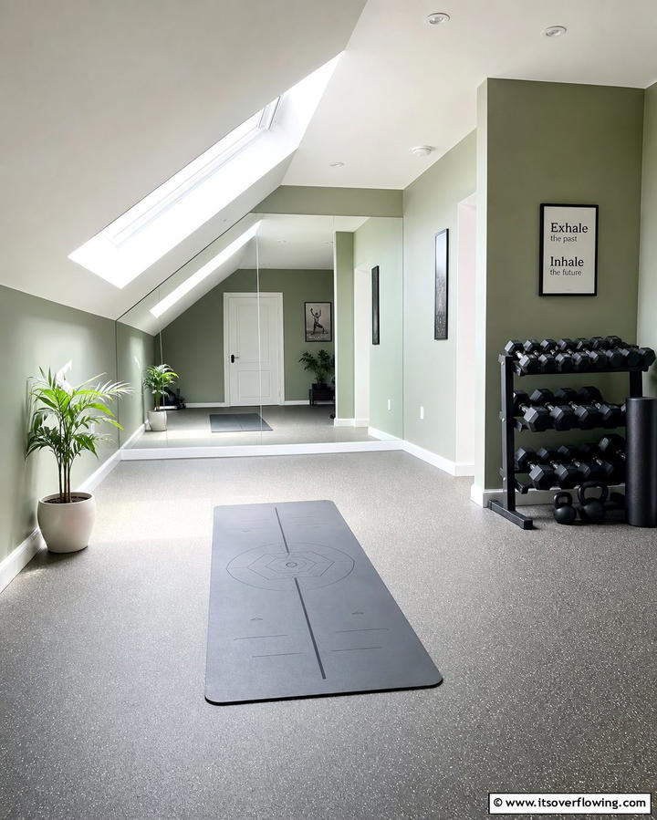 Fitness and Yoga Studio - 25 Creative Attic Room Ideas for Cozy Spaces
