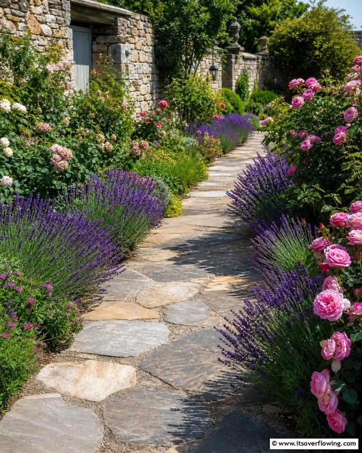 Flagstone Pathway - 17 Rock Walkway Ideas for Natural and Low-Maintenance Paths