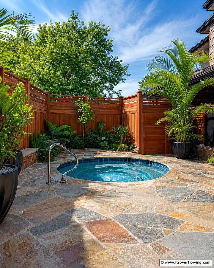 Flagstone Patio with Hot Tub - 25 Stunning Flagstone Patio Ideas for Outdoor Living