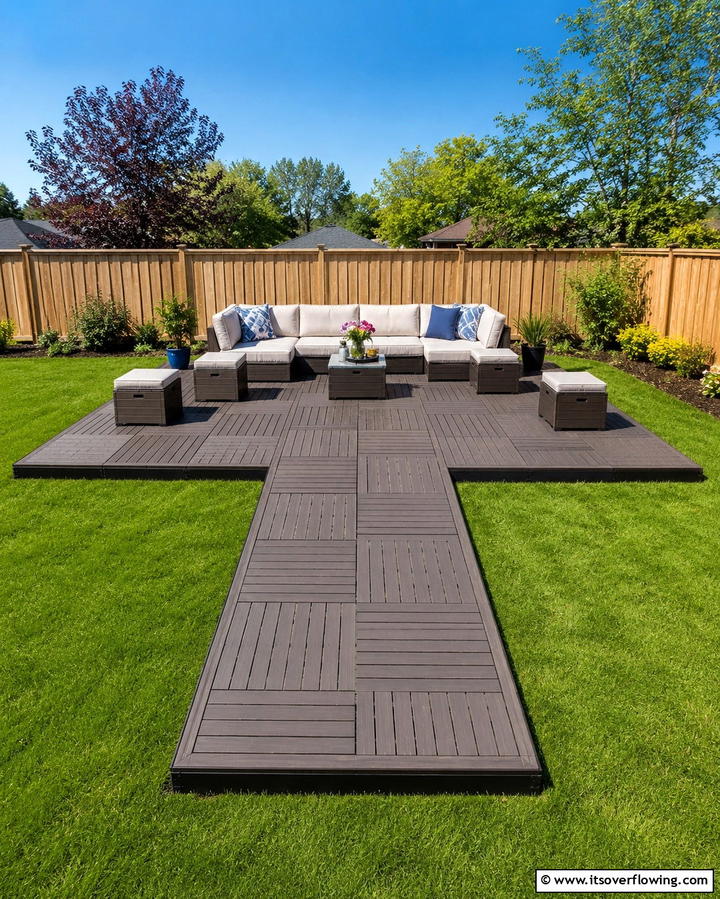 Flexible Modular Design - 30 Budget-Friendly Backyard Deck Ideas for Stylish Outdoor Living