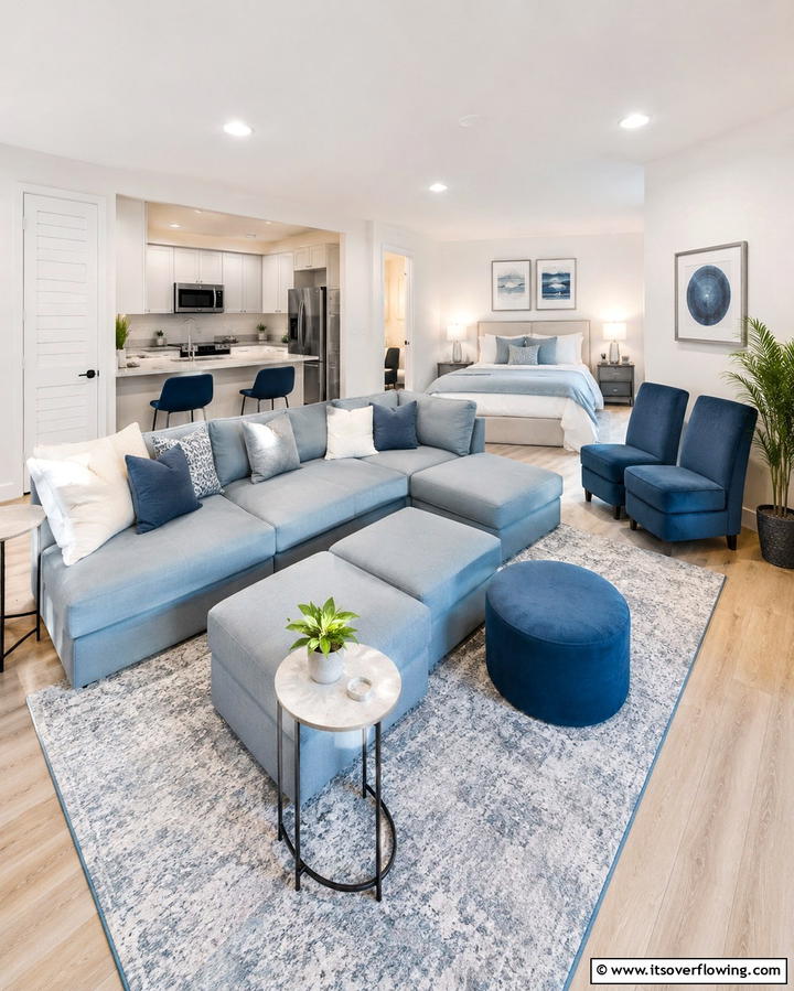 Flexible Seating Areas - 30 Studio Apartment Ideas to Maximize Small Space Efficiency