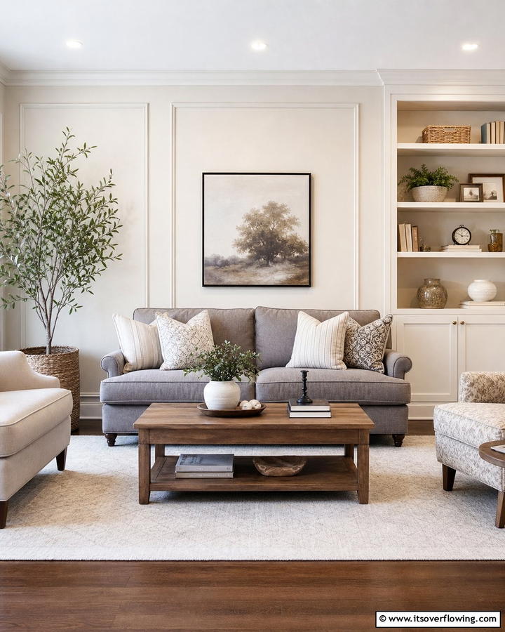 Flexible and Timeless Design - 21 Neutral Living Room Ideas for Calm & Versatile Decor