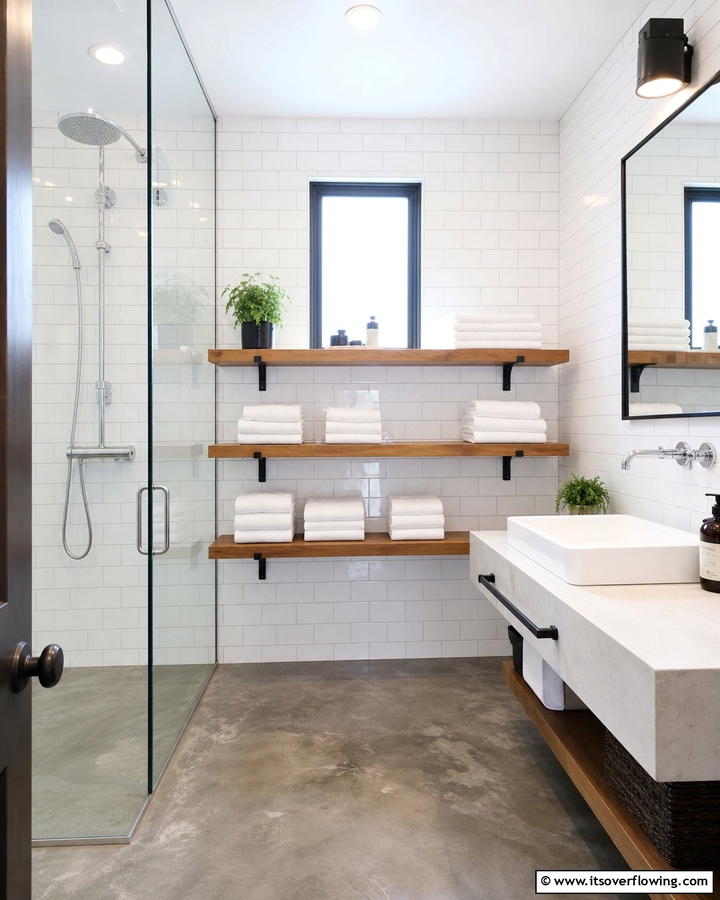 Floating Bathroom Storage - 21 Modern Bathroom Decor Ideas for a Sleek Sanctuary