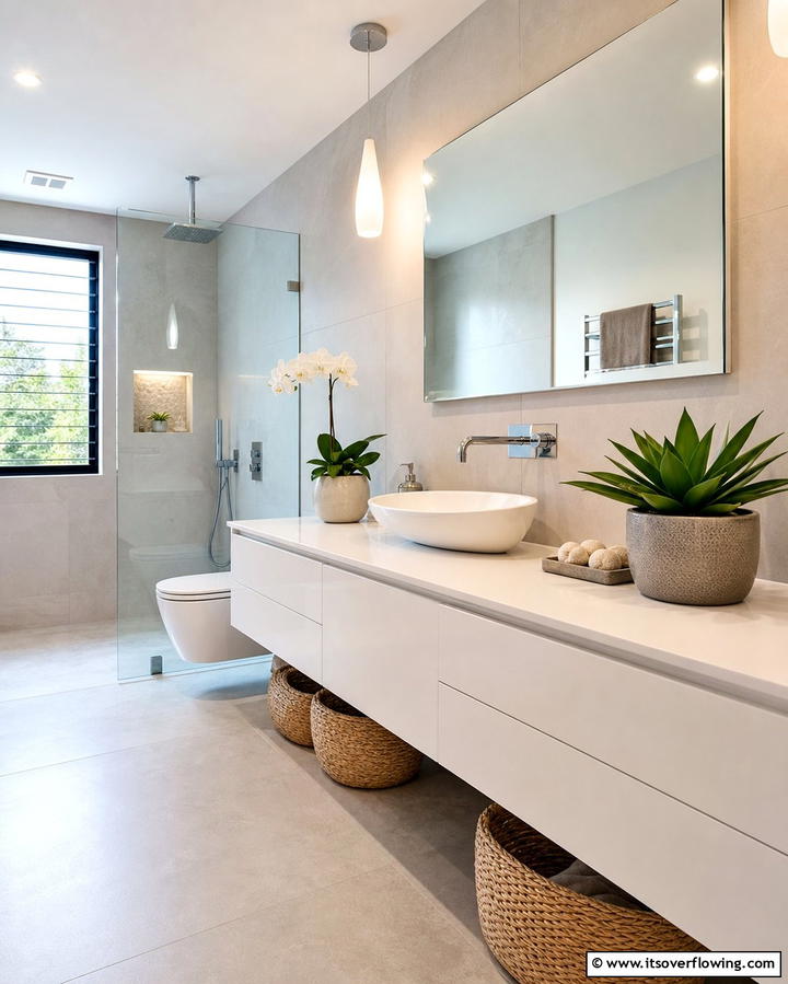 Floating Cabinets for a Modern TouchExact - 25 Bathroom Cabinet Ideas for Organized Spaces