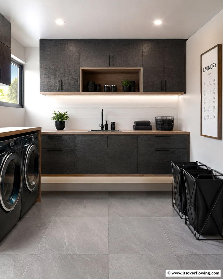 Floating Cabinets for a Modern TouchOne - 25 Laundry Room Cabinet Ideas for Organization