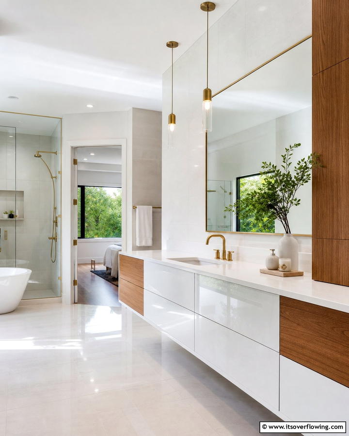 Floating Cabinets for a Modern TouchOne - 25 Bathroom Cabinet Ideas for Organized Spaces