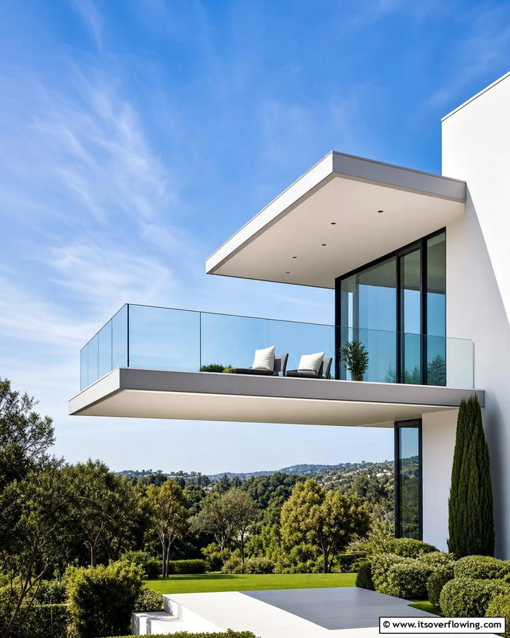 Floating Cantilever Balcony for Seamless Design - 20 Cantilever Balcony Ideas for Modern Homes