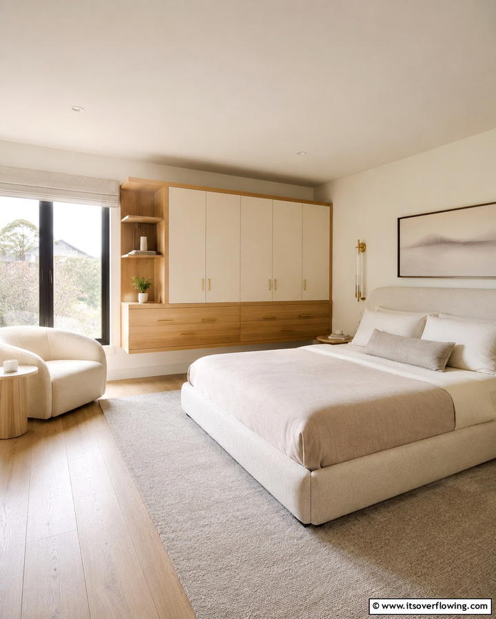 Floating Closet Nook - 30 Space-Saving Built-In Wardrobe Ideas Around Your Bed