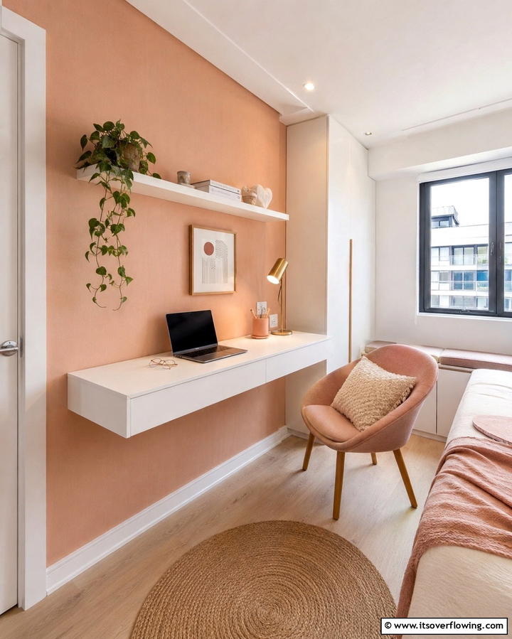 Floating Desk Setup - 25 Gamer Girl Room Ideas for a Fun and Stylish Space