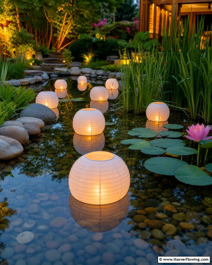Floating Lantern Centerpiece - 30 Lantern Decor Ideas for Indoor and Outdoor Spaces