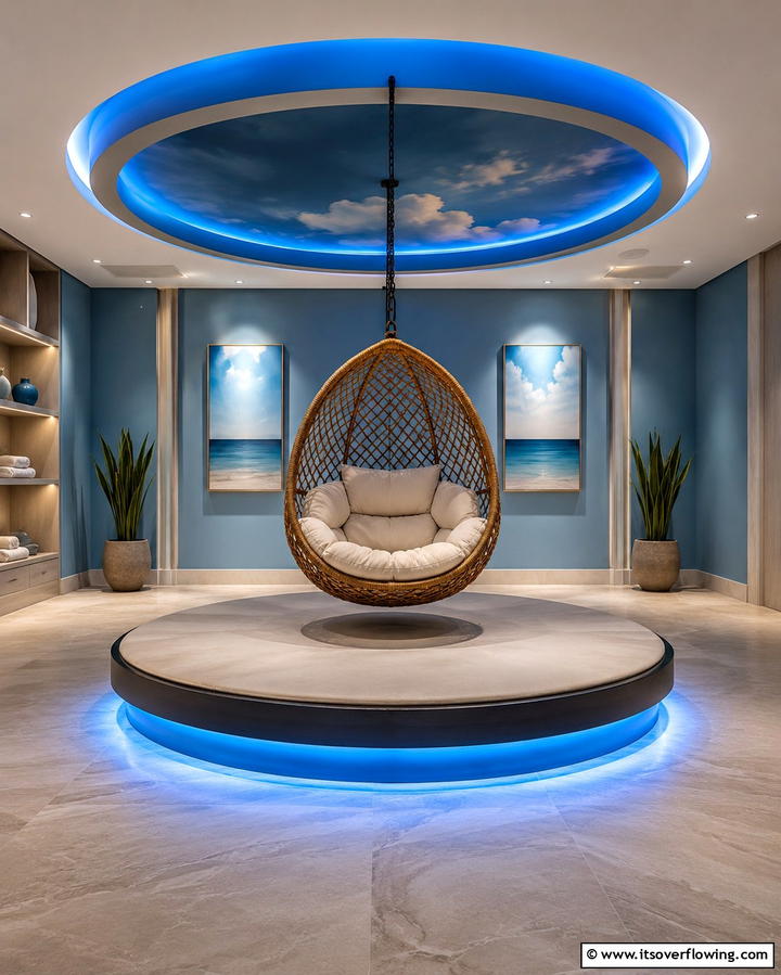 Floating Meditation Pod - 25 Meditation Room Ideas for Peaceful Retreats