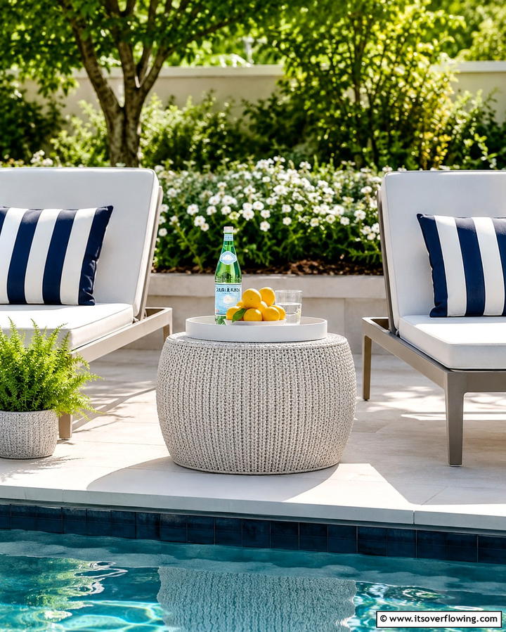 Floating Pool Chairs - 25 Pool Furniture Ideas for a Relaxing Outdoor Oasis
