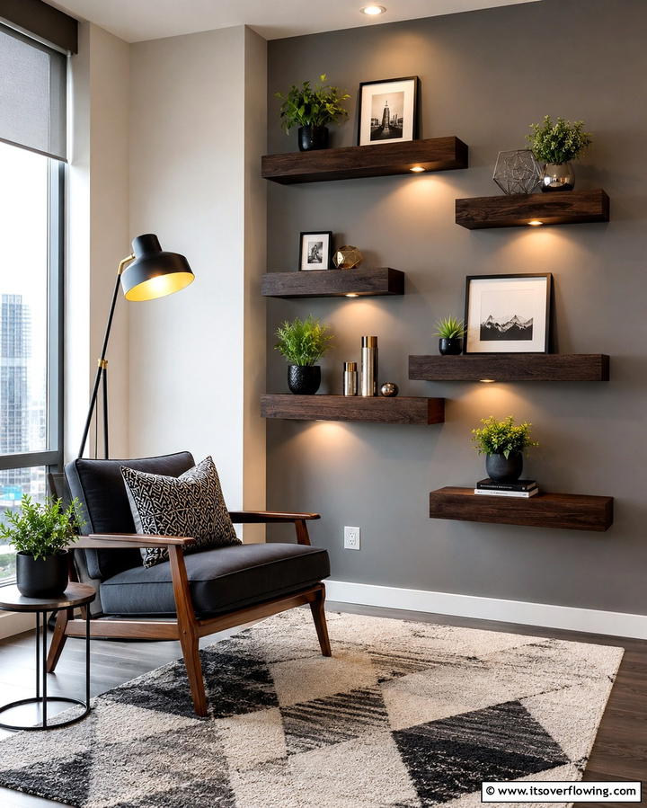 Floating Shelves - 25 Small Apartment Storage Ideas to Maximize Space