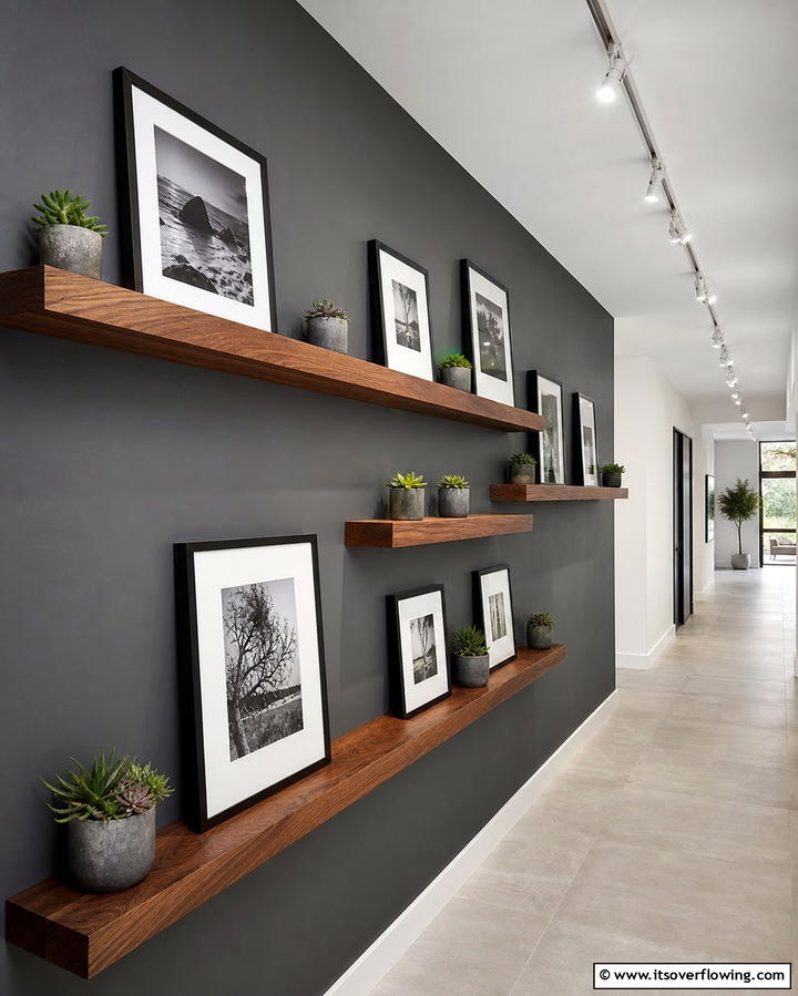 Floating Shelves - 25 Hallway Storage Ideas to Maximize Space