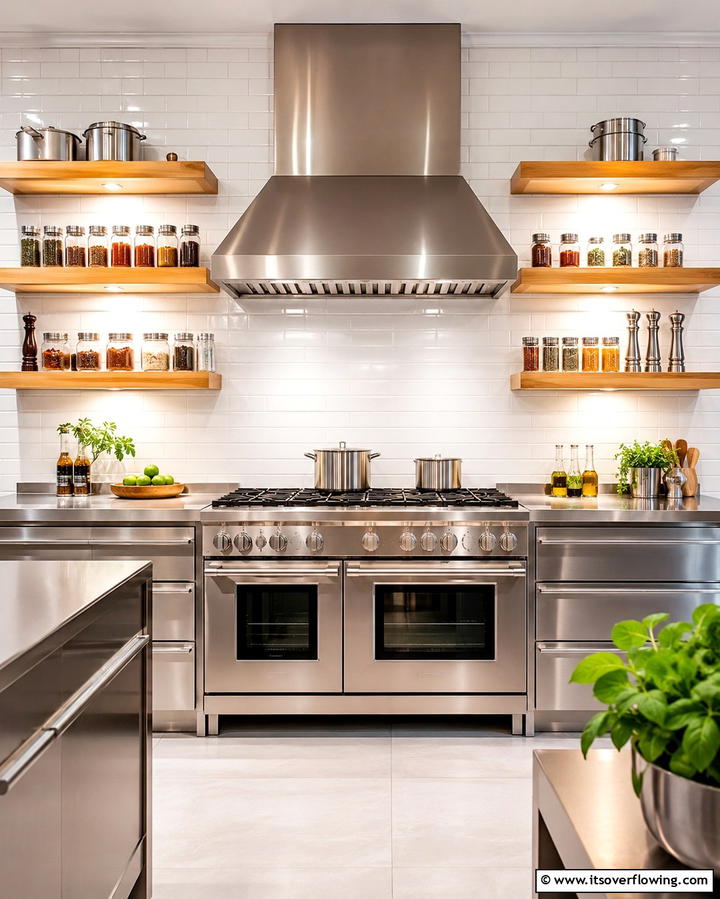 Floating Shelves as a Kitchen Spice Rack - 25 Floating Shelves Ideas for Stylish and Functional Storage