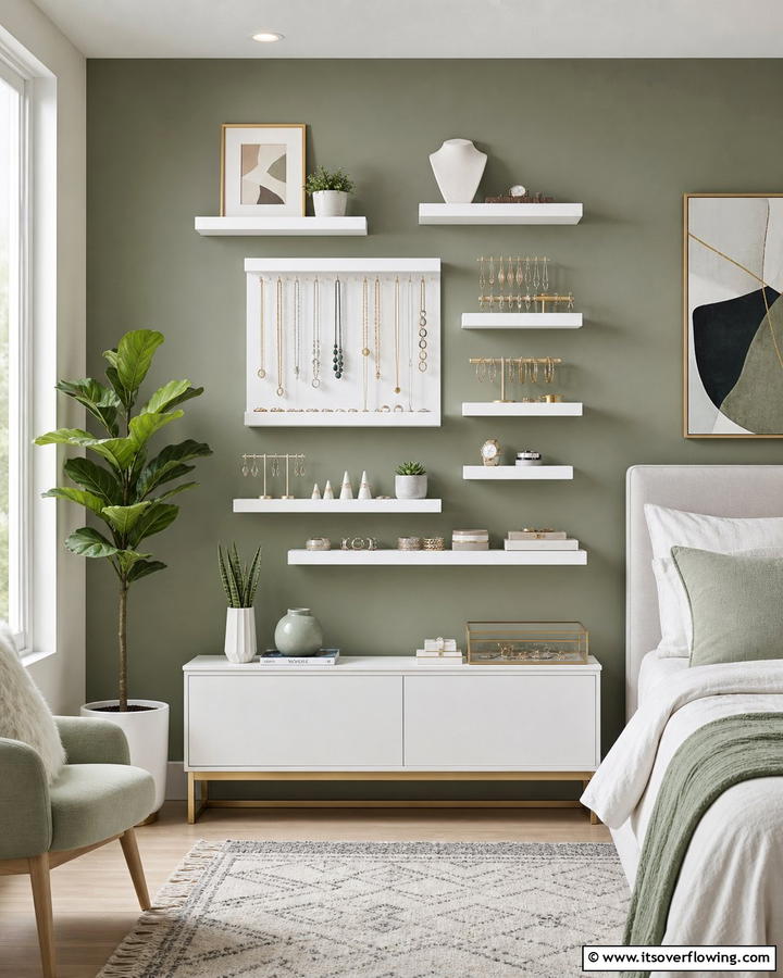 Floating Shelves for Jewelry - 30 Innovative Jewelry Storage Ideas for Organized Accessories
