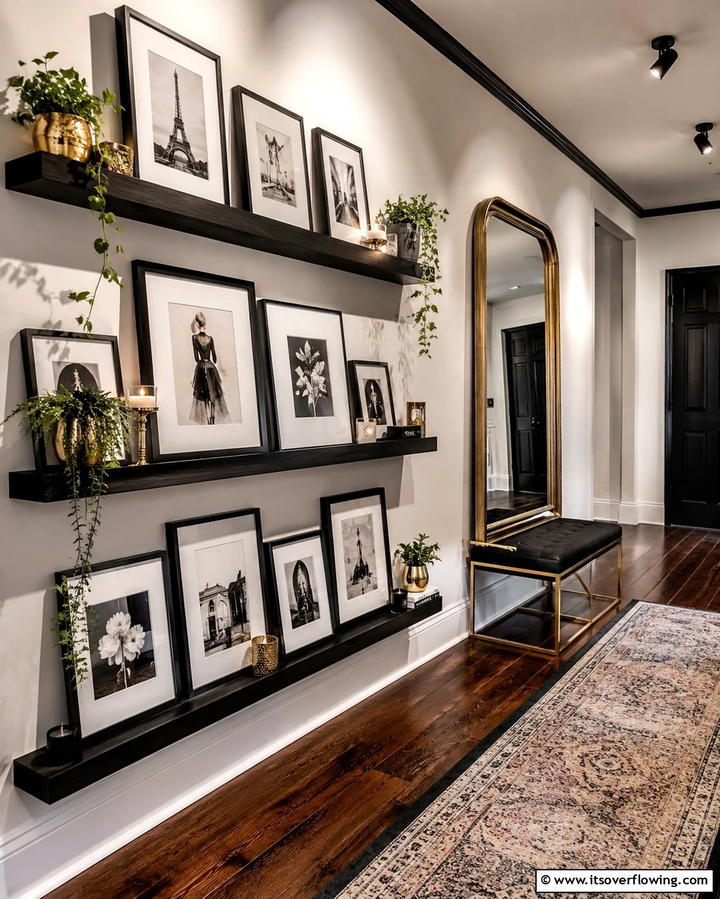 Floating Shelves for a Gallery Wall - 25 Floating Shelves Ideas for Stylish and Functional Storage