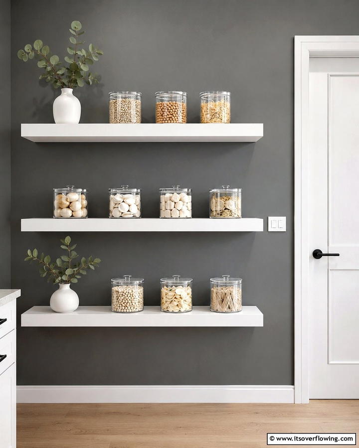 Floating Shelves for a Minimalist Look - 25 Creative Laundry Room Shelving Ideas for Organization