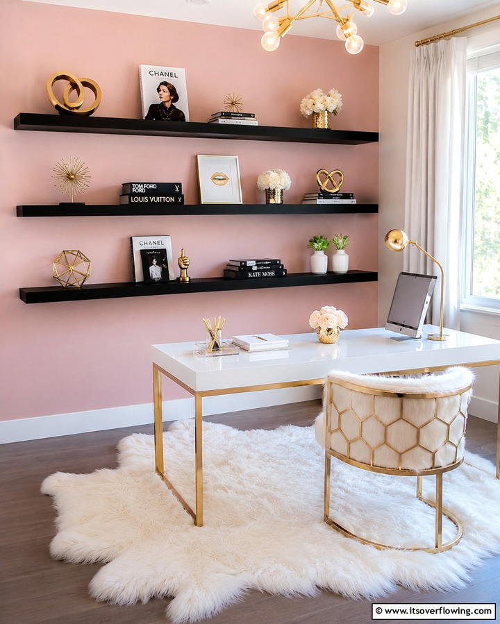 Floating Shelves with Decor Items - 25 Large Wall Decor Ideas to Make a Bold Statement