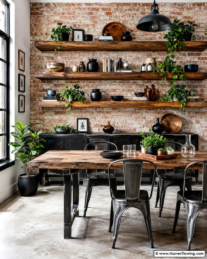 Floating ShelvesExact - 30 Dining Room Storage Ideas for Clutter-Free Entertaining