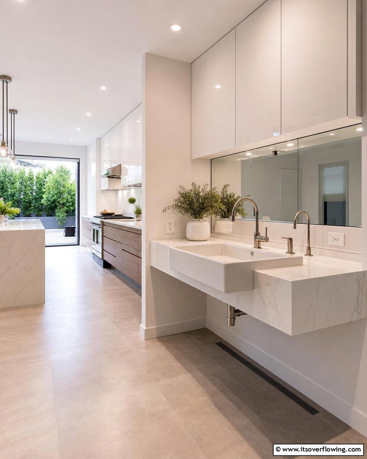 Floating Sink Installation Trends - 30 Kitchen Sink Ideas Combining Function and Style
