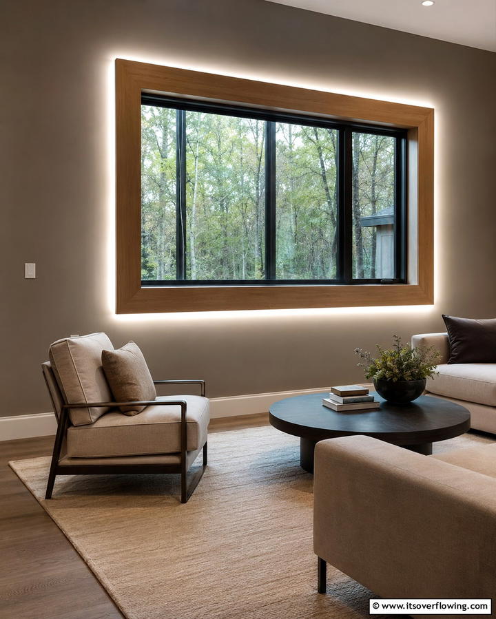 Floating Trim for a Modern Twist - 30 Modern Window Trim Ideas for Stylish Home Maintenance