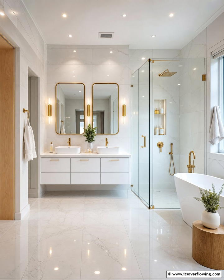 Floating Vanities - 21 Modern Bathroom Ideas for a Luxurious Spa Experience