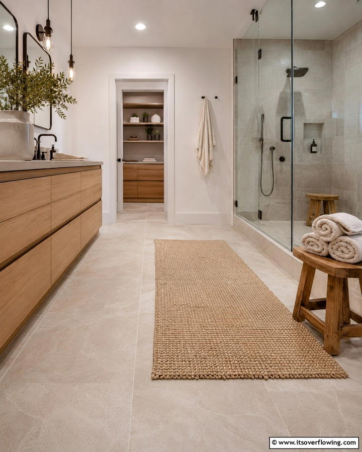 Floating Vanities for Modern Appeal - 25 Large Bathroom Ideas for a Luxurious Retreat