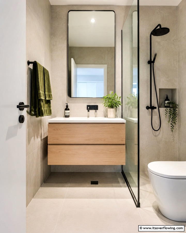 Floating Vanities for Modern Minimalism - 20 Small Bathroom Sink Ideas for a Functional and Stylish Space