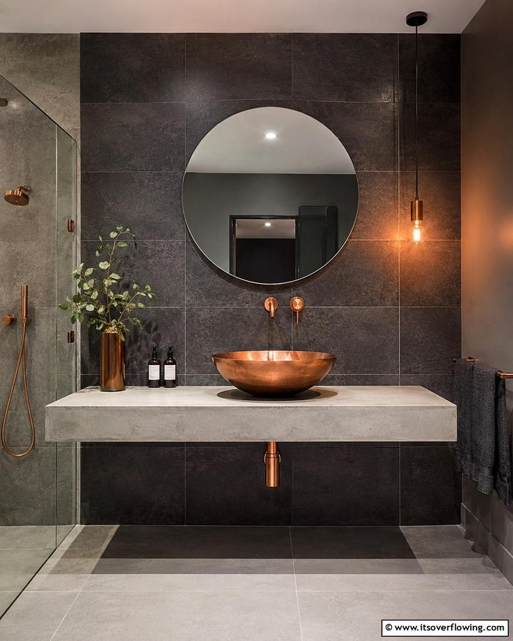 Floating Vanity With Vessel SinkOne - 25 Floating Vanity Bathroom Ideas for a Modern and Sleek Look