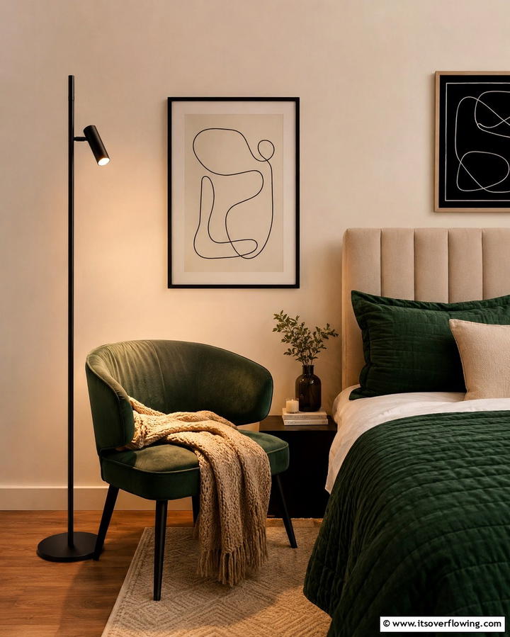 Floor Lamps with Slim Profiles - 25 Small Bedroom Lighting Ideas to Brighten Your Space