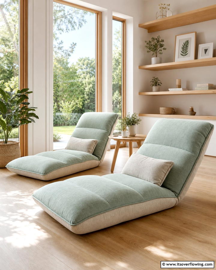 Floor Loungers - 25 Floor Seating Ideas for a Relaxing Living Space