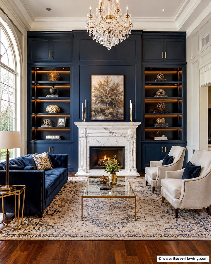 Floor to Ceiling CabinetryExact - 30 Fireplace Built-In Design Ideas for Focal Point Spaces