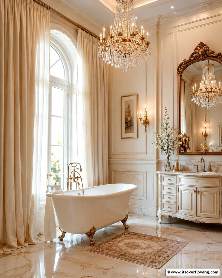 Floor to Ceiling Curtains for Elegance - 25 Bathroom Curtain Ideas for Privacy and Style