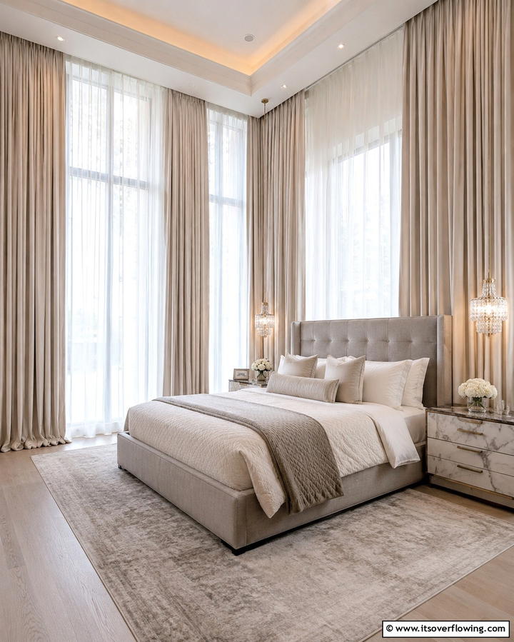 Floor to Ceiling CurtainsExact - 25 Dreamy Bedroom Design Ideas for a Cozy Retreat