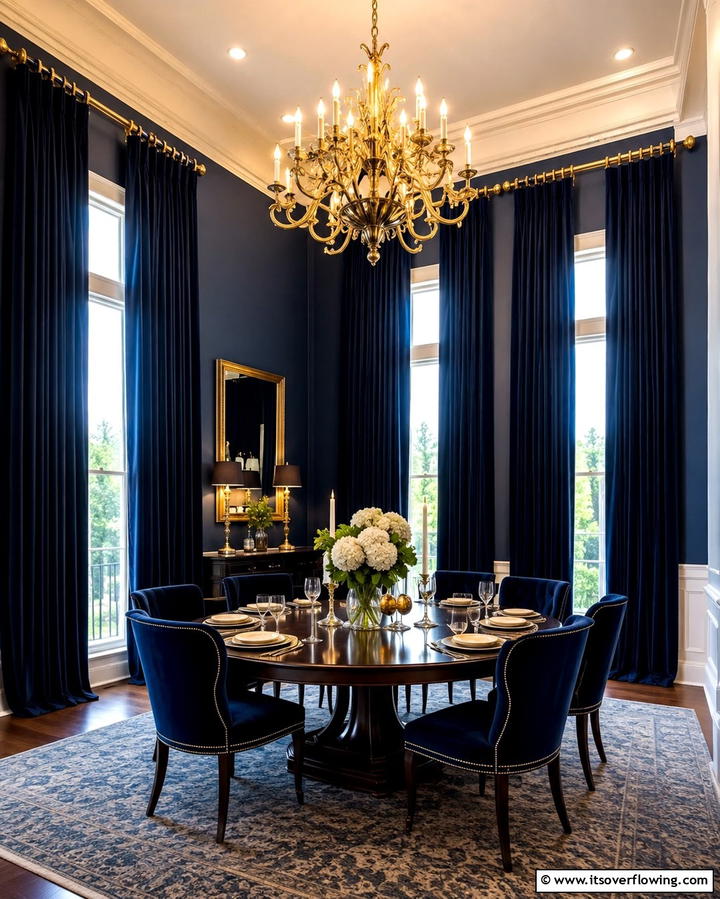 Floor to Ceiling Drapes for DramaExact - 25 Dining Room Window Treatments for Elegant Spaces