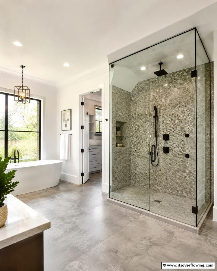 Floor to Ceiling Glass Showers - 25 Spa-Like Bathroom Ideas for a Relaxing Retreat