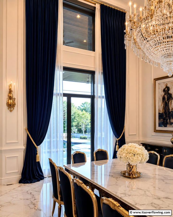 Floor to Ceiling Panels for a Luxurious Look - 25 Sliding Door Curtain Ideas for Privacy and Style