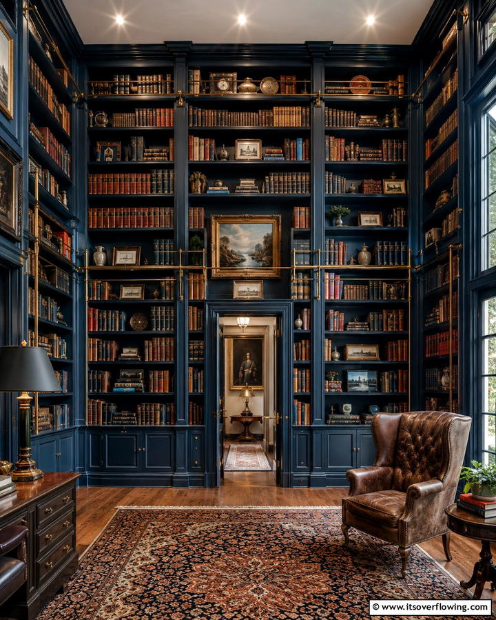 Floor to Ceiling Shelves for Maximum Impact - 25 Living Room Bookshelf Ideas for Stylish Storage
