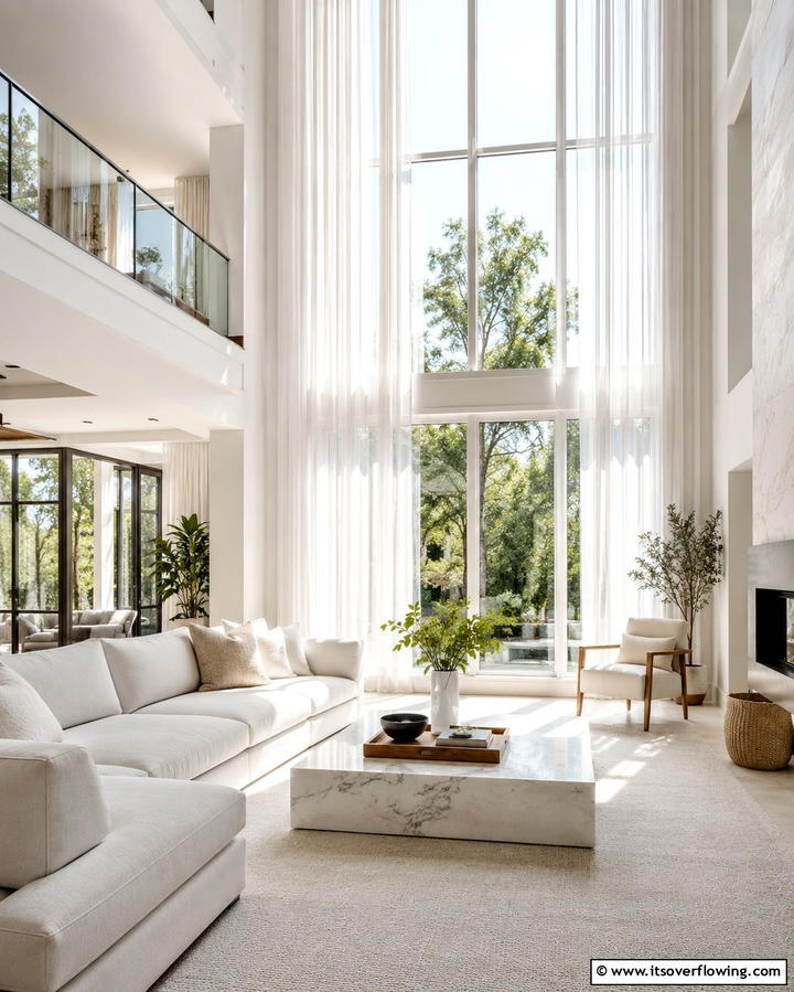 Floor to Ceiling Windows - 25 Townhouse Interior Design Ideas for Modern Living