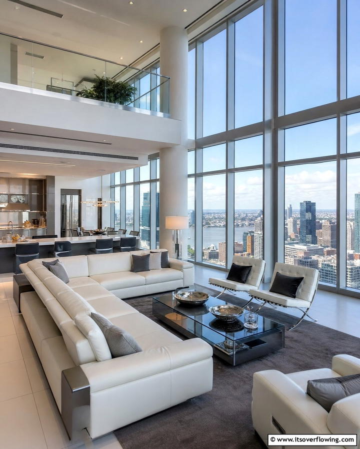 Floor to Ceiling Windows - 25 Large Living Room Ideas for Spacious Comfort