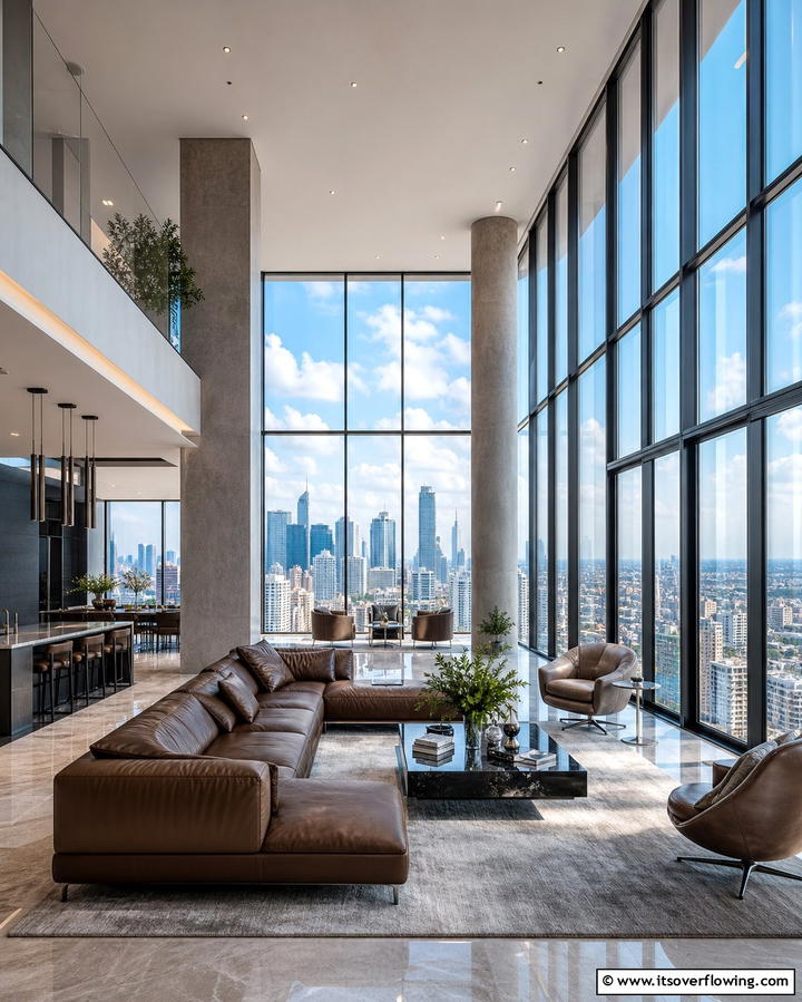 Floor to Ceiling Windows for Natural Grandeur - 25 Luxury Living Room Ideas for a Sophisticated Look