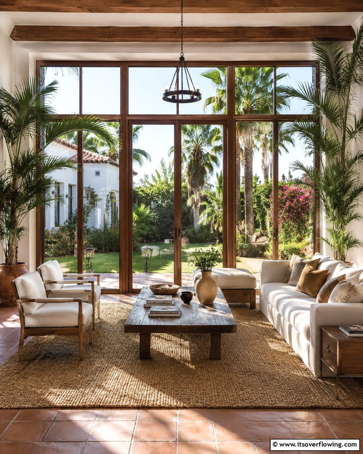 Floor to Ceiling Windows for Scenic Views - 20 Spanish Style Windows to Enhance Your Home’s Charm